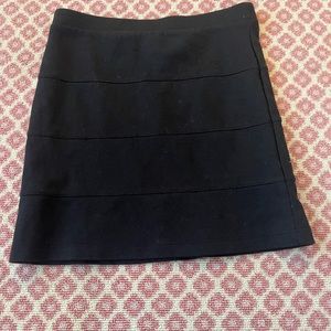 Black midi skirt